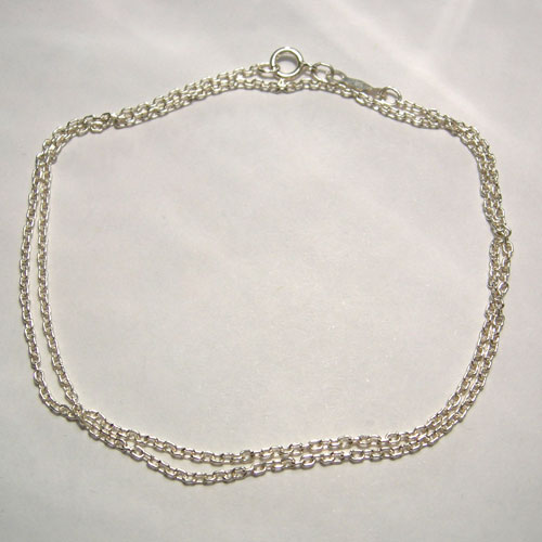 Sterling Silver cable link chain