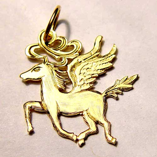 Winged horse charm/pendant.