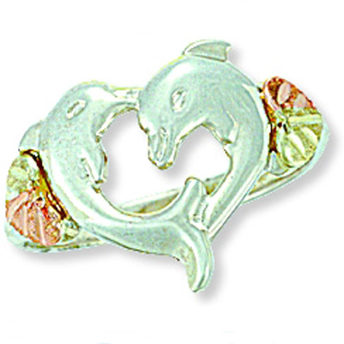 Landstrom's Black Hills Gold double Dolphin ring