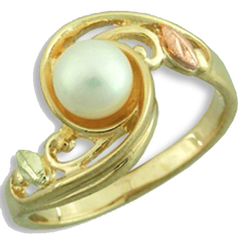 Landstrom's Black Hills Gold pearl ring