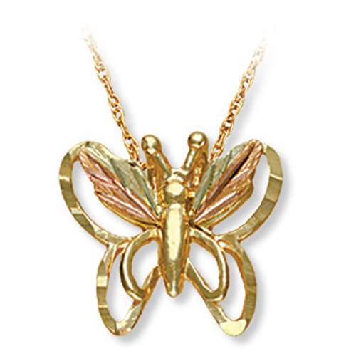 Landstrom's Black Hills Gold butterfly necklace