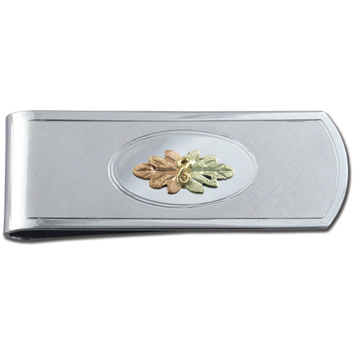 Landstrom's Black Hills Gold Sterling Silver money clip