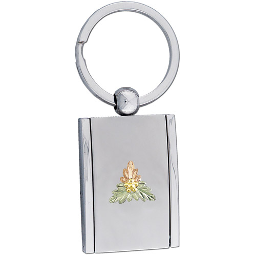 Landstrom's Black Hills Gold Sterling Silver key ring locket