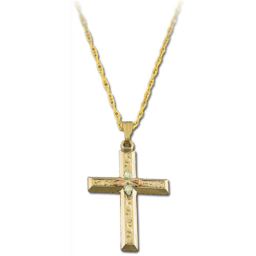 Landstrom's Black Hills Gold cross necklace