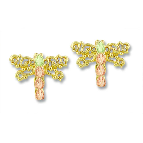 Landstrom's Black Hills Gold dragonfly earrings
