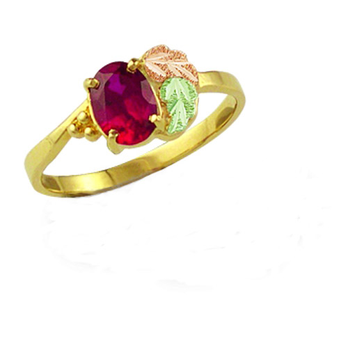 Landstrom's Black Hills Gold garnet ring