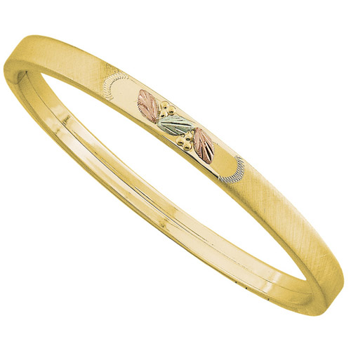 Landstrom's Black Hills Gold yellow gold stackable bangle bracelet