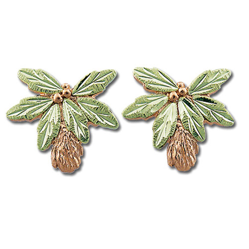 Landstrom's Black Hills Gold Palm tree earrings