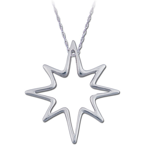 Landstrom's Black Hills Gold Sterling Silver starburst necklace