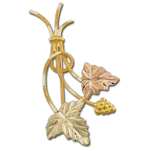 Landstrom's Black Hills Gold leaf brooch