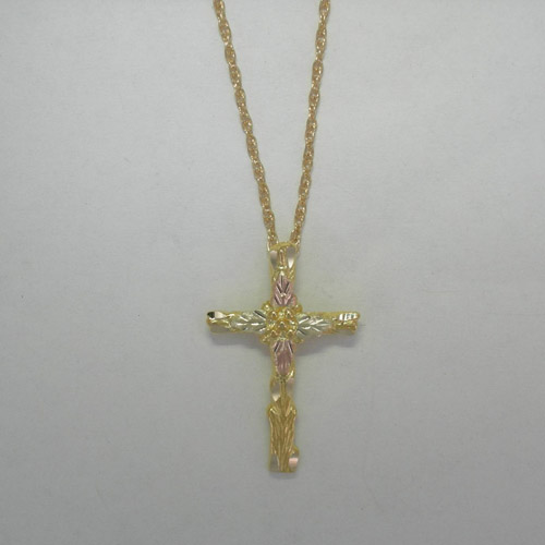 Black Hills Gold cross necklace