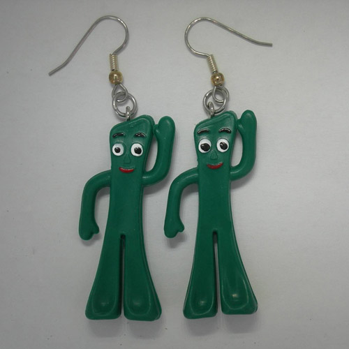 Gumby dangle earrings