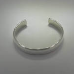another angle of Sterling Silver plain cuff bracelet