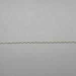 Sterling Silver 16 inch cable link chain close up