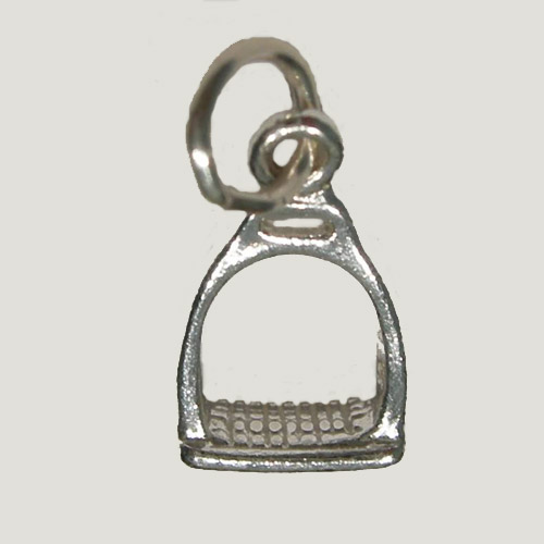 Sterling Silver English stirrup iron charm/pendant