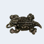 Side view of Horned Toad pendant