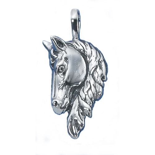 Sterling Silver horsehead pendant