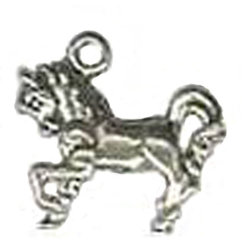 Sterling Silver small trotting horse charm/pendant