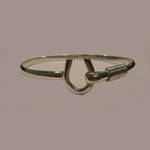 Sterling Silver horseshoe bangle bracelet