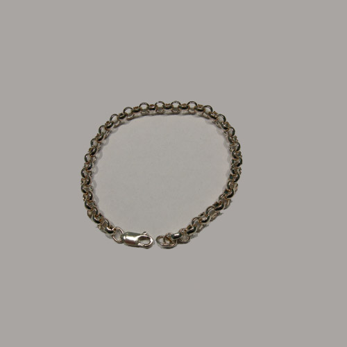 Sterling Silver circular link bracelet