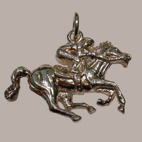 Sterling Silver racehorse charm/pendant