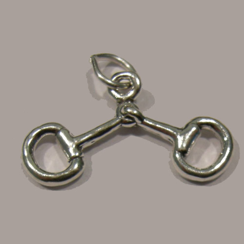 Sterling Silver English snaffle bit charm/pendant