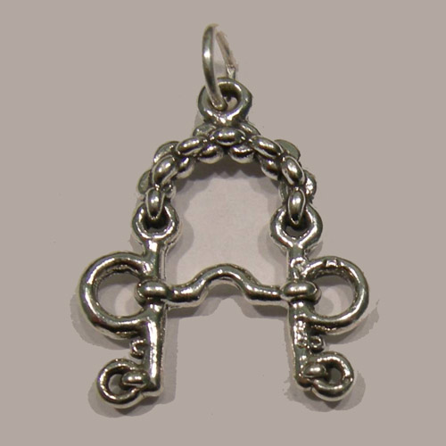 Sterling Silver English Pelham bit charm/pendant