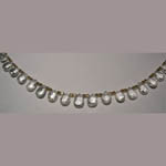 close up of White Topaz briolette cut beads necklace