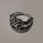 side view of galloping horses ring