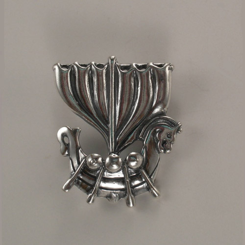 Sterling Silver Viking Ship charm pendant