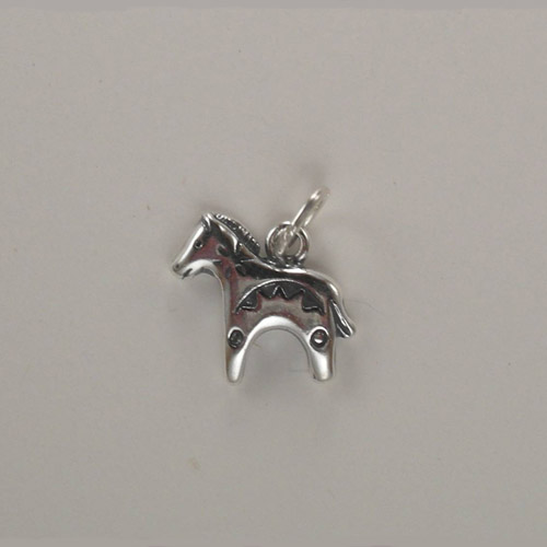 side of Sterling Silver Indian horse fetish charm/pendant