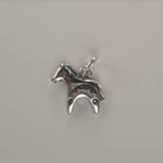 side of Sterling Silver Indian horse fetish charm/pendant