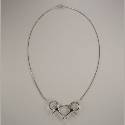 Sterling Silver Snaffle Bit necklace