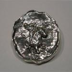 Sterling Silver Polo pony and rider pin/pendant