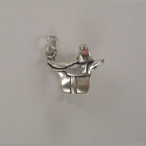 off or right side of side saddle charm/pendant