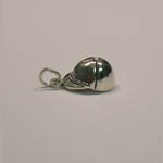 Side view of jockeys cap charm