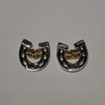 Sterling Silver Wish Rings horseshoe earrings
