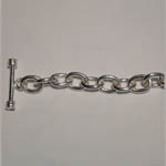 close up of toggle side of bracelet clasp