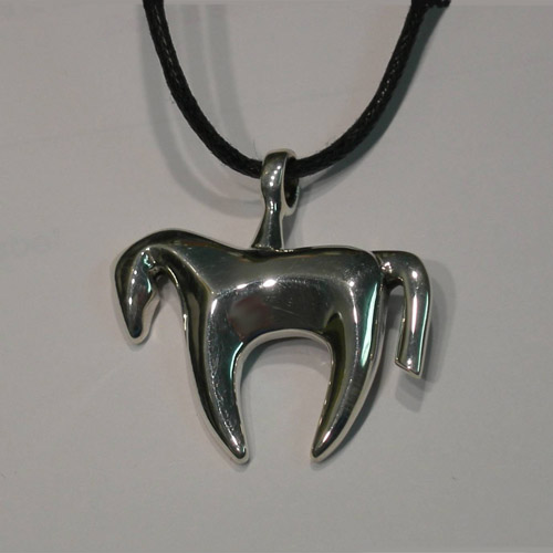 Sterling Silver horse fetish style necklace