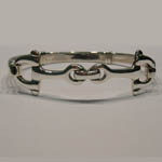 different angle of snaffle bit bangle bracelet