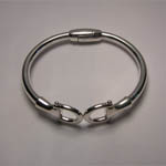 side view of snaffle bit cuff bracelet