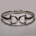 Sterling Silver snaffle bit cuff bracelet