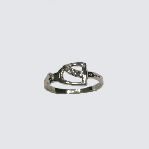 Sterling Silver English stirrup ring