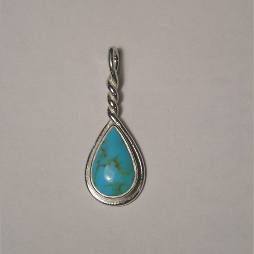 Sterling Silver turquoise pendant