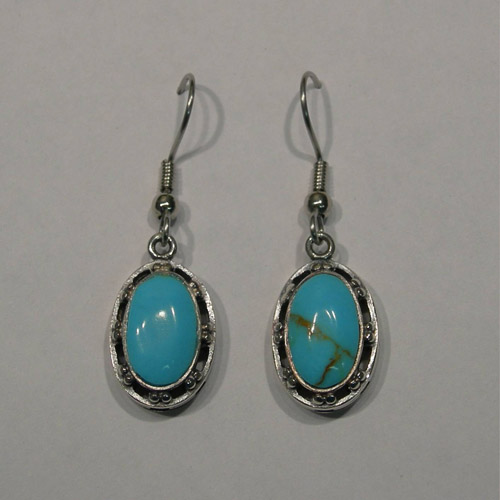 Sterling Silver Turquoise dangle earrings