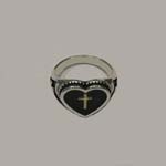 different view of cross in heart ring