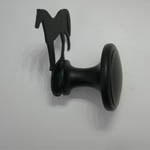 side view of Horse door knob