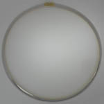 14 karat white gold 6mm Omega chain