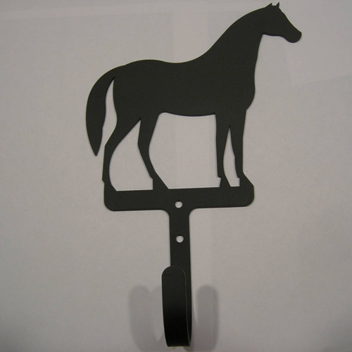 Wrought Iron Horse Large wall hook