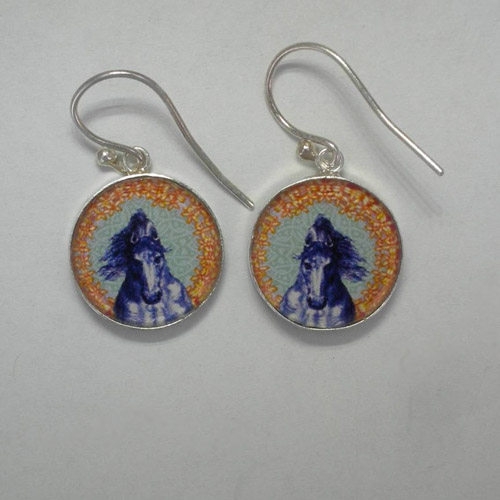 Sterling Silver reversible earrings other side